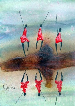 Reflection African Oil Paintings